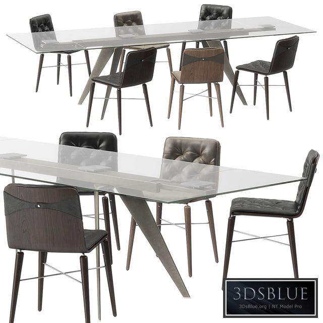 Bontempi Ramos table Kate chairs set