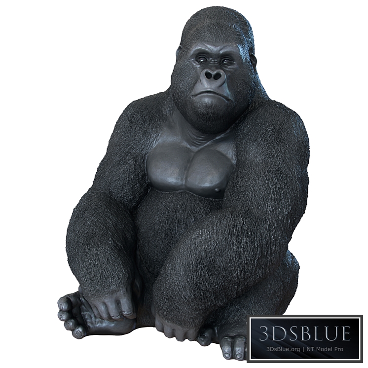 Deco Figurine Monkey Gorilla Side XL
