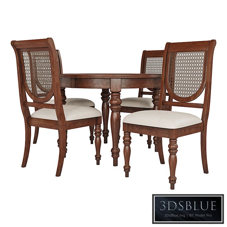 Dining Group LIFESTYLE-Table and Chairs VICTORIA TOBACCO (01)