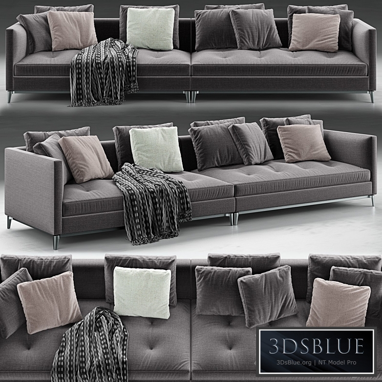 Minotti Andersen Slim 103 Quilt Sofa