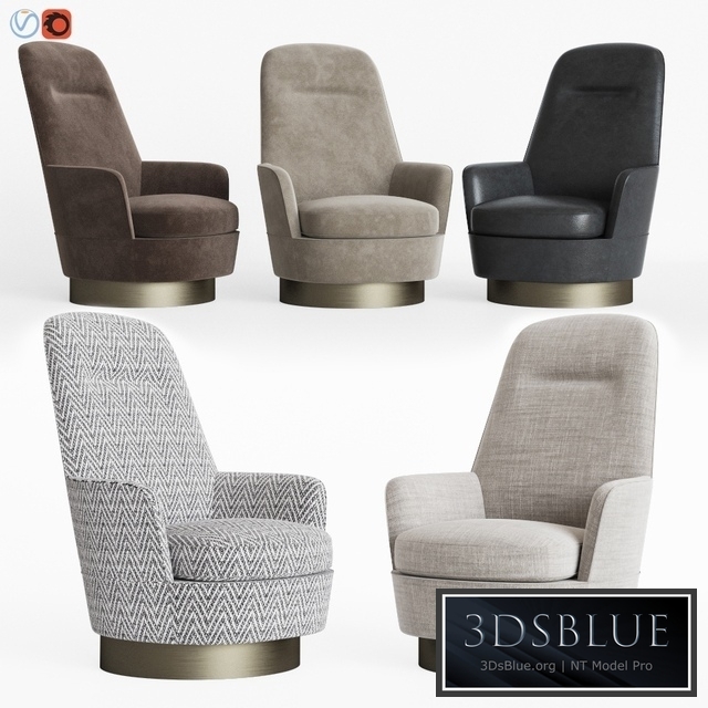 Minotti Jacques Bergere Armchair Fixed