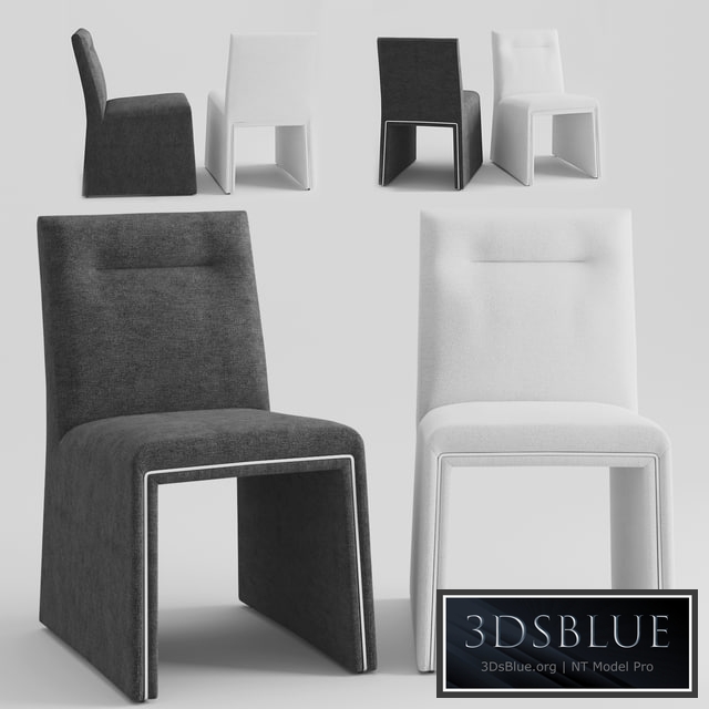 CB2 Silver Lining armless Dining Chair