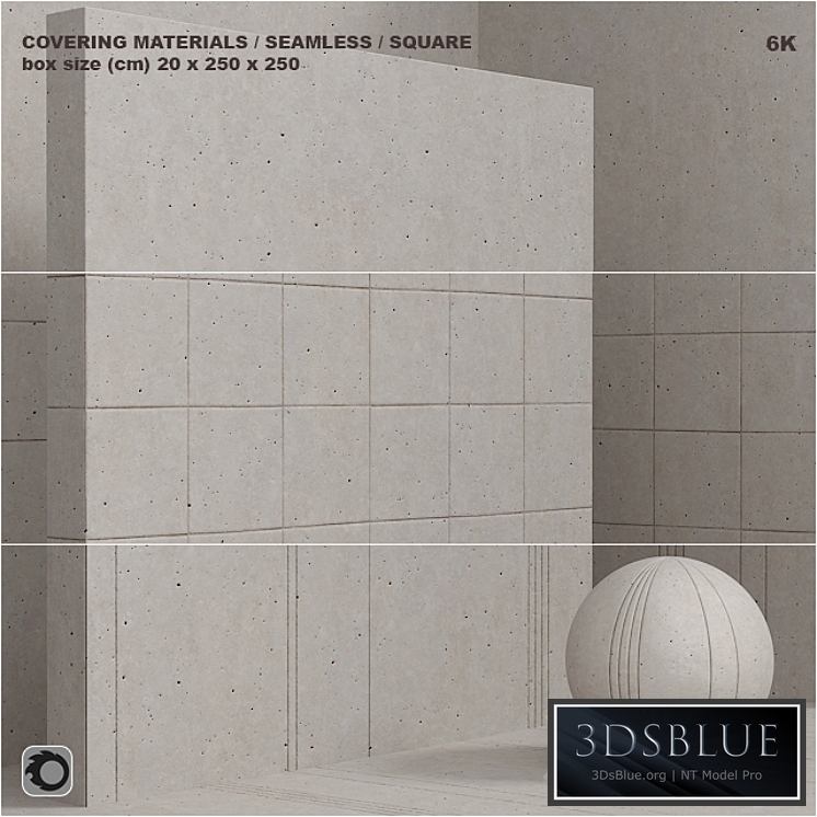 Material (seamless) - plaster, concrete, panel set 95