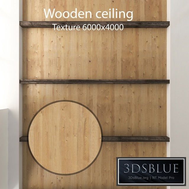 Wooden ceiling with beams 18