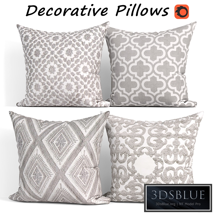 Decorative pillows set 253 SLOW COW
