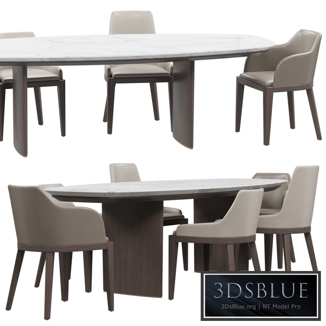Misura Emme Cleo Chairs and Ala Table