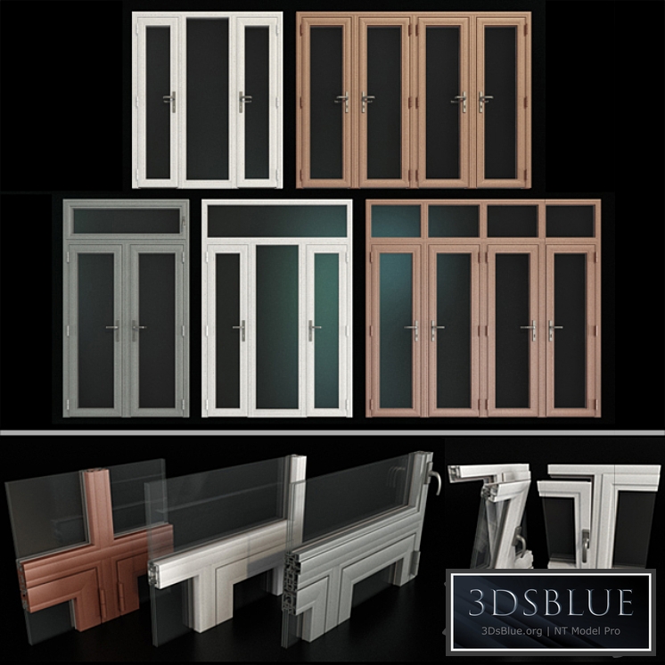Stained aluminum doors / Stained aluminum doors1