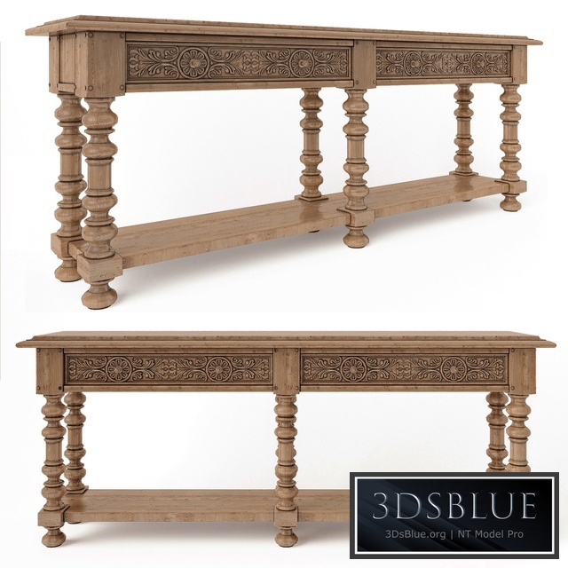 Hooker Furniture Living Room Bexar Leg Huntboard