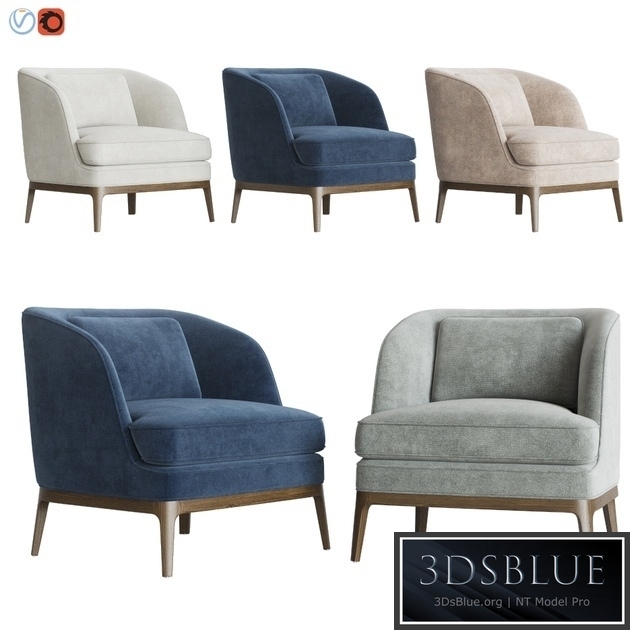 Crate & Barrel Seychelles Wood Trim Chair