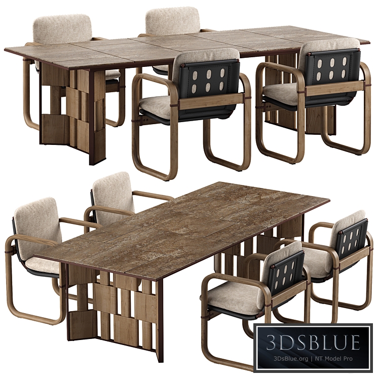 Giorgetti Loop chair Break table set