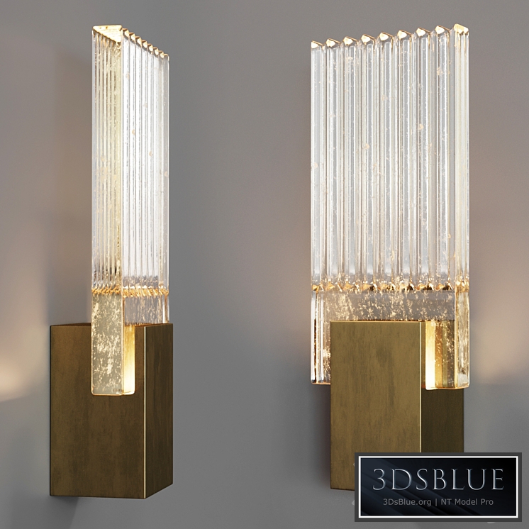 Holly Hunt Pleated Glass Sconce