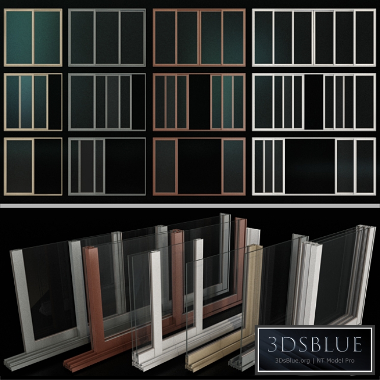 Sliding Stained Glass Aluminum Windows / Sliding Stained Glass Aluminum WindowsF