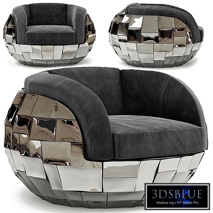 Phillips Collection Crazy Cut Club Chair