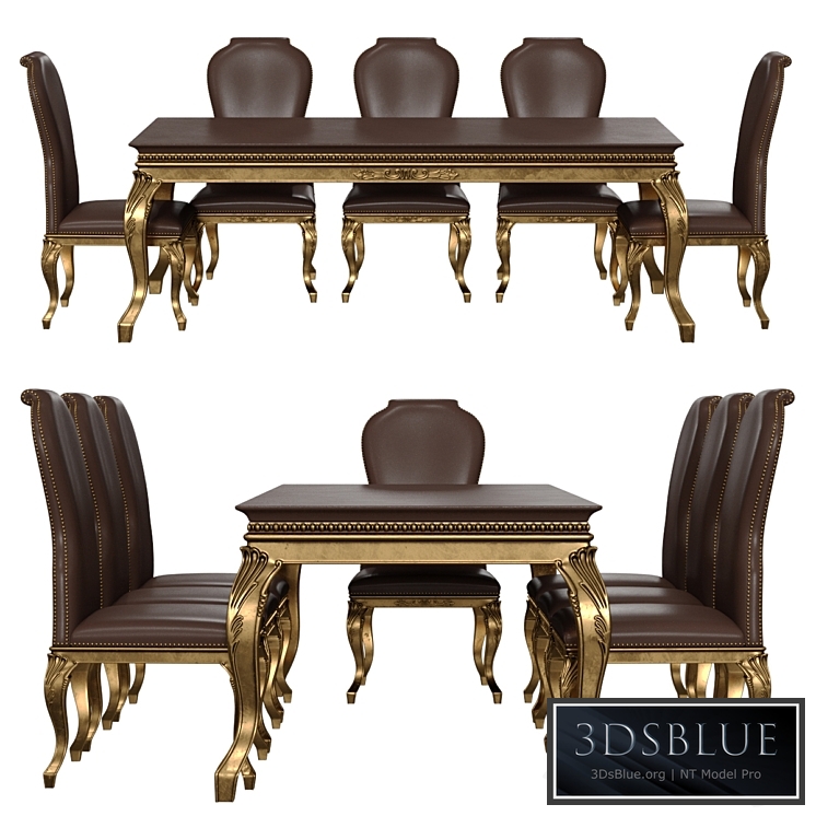 Modenese Gastone Table and Chairs