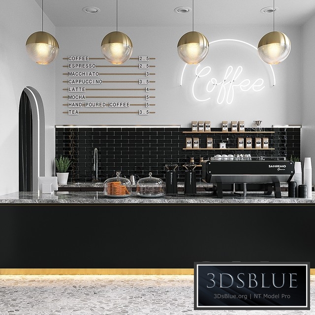 COFFEE SHOP (vray GGX, corona PBR)