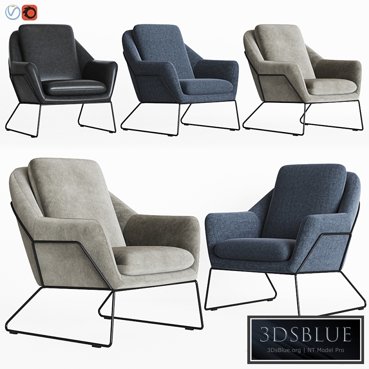 Loft Design. Armchair Model 2549, 3855