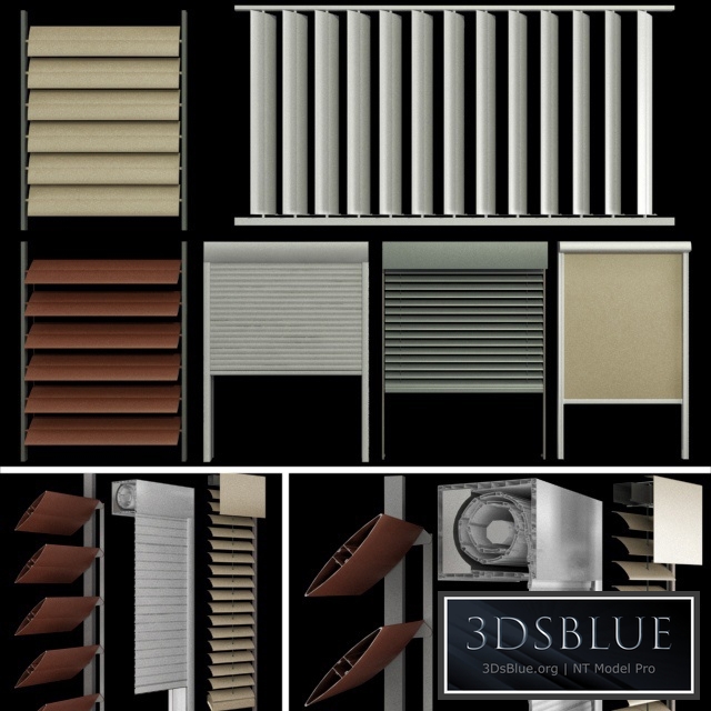 Blinds and shutters for windows and doors