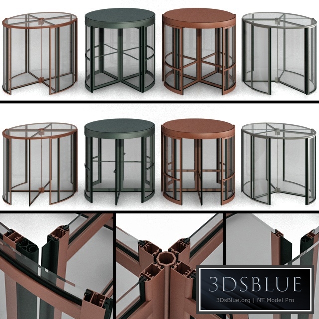 Revolving entrance doors