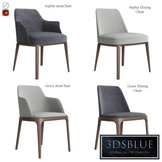 Poliform Sophie & Grace Chair Set