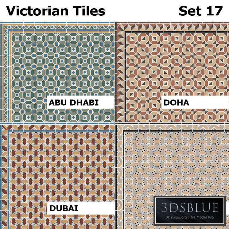 Topcer Victorian Tiles Set 17