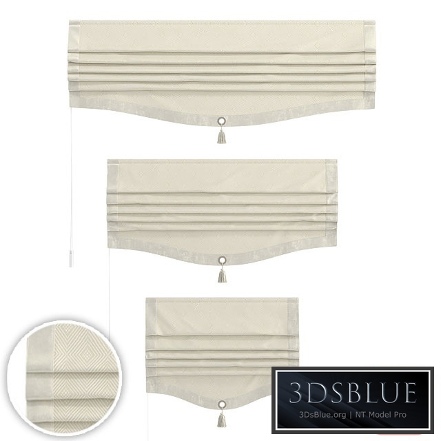 Set of Roman curtains ARISSA (INMA)