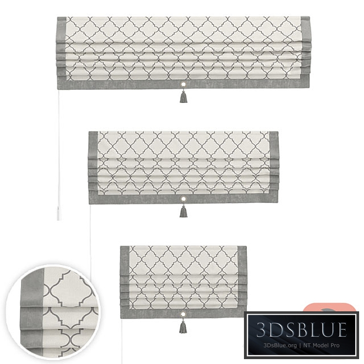 Set of Roman curtains TITOS (ISLA)