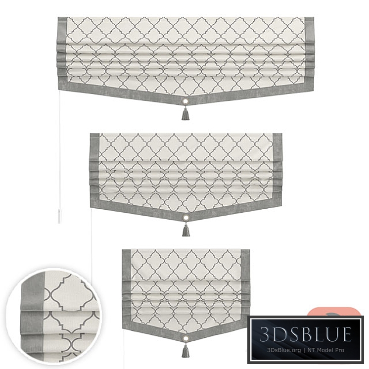 Set of Roman curtains MARIT (ISLA)