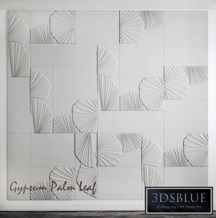 Gypsum flora tiles
