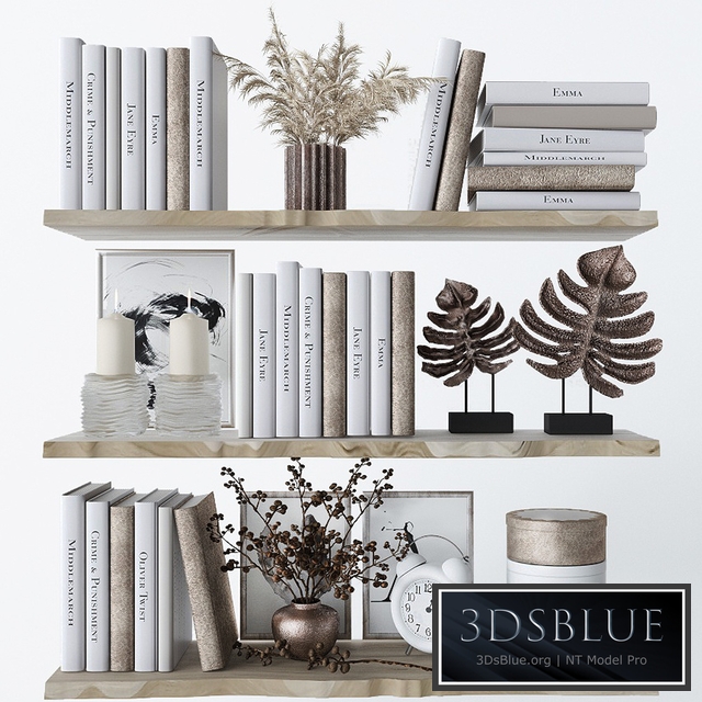 Decorative set for filling shelves 3