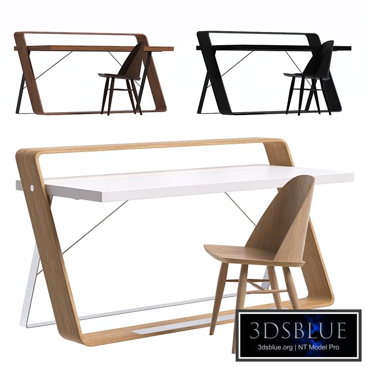 Watts Desk and Synnes Dining Chair