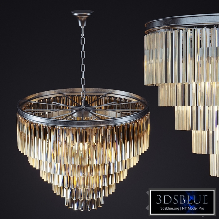 Chandelier Odeon 5 Rings Chrome