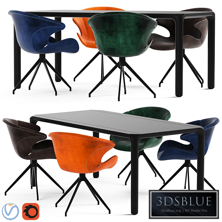 Zuvier Mia Armchair and Storm table