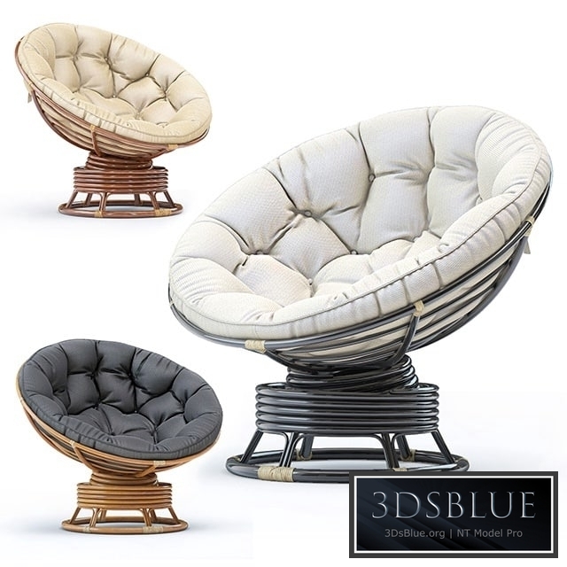 Papasan rocking chair