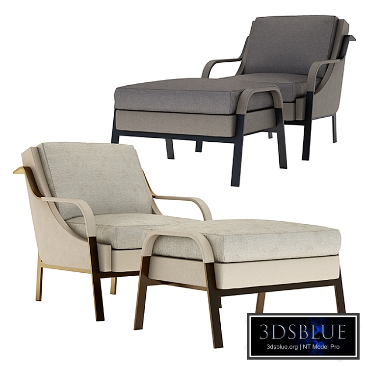 Harlow Lounge Chair by HOLLY HUNT