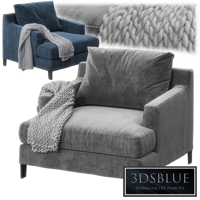 Bellport armchair by Poliform