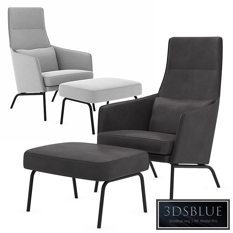 Chair with Siri Sits padded stool