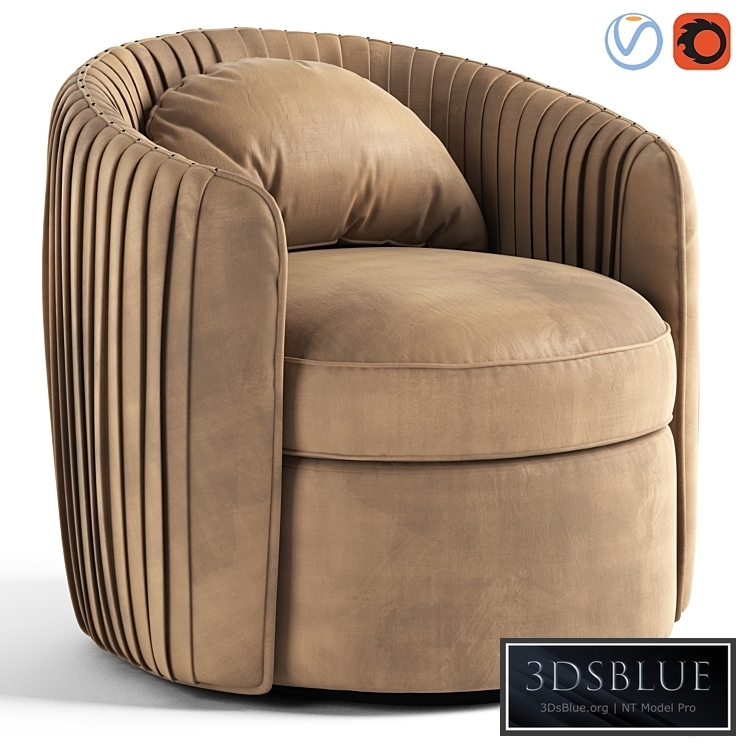 Fantasia Indigo Swivel Armchair