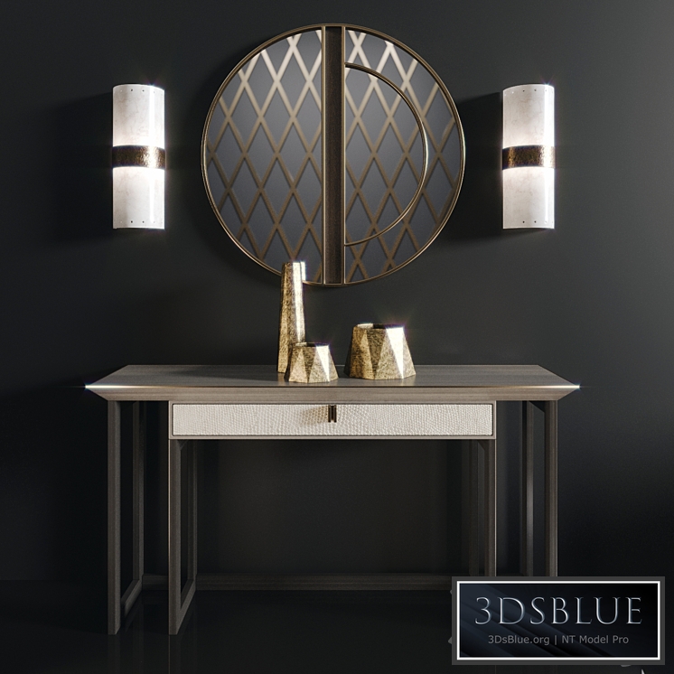 Bali console, Estremoz wall light, Kobe mirror