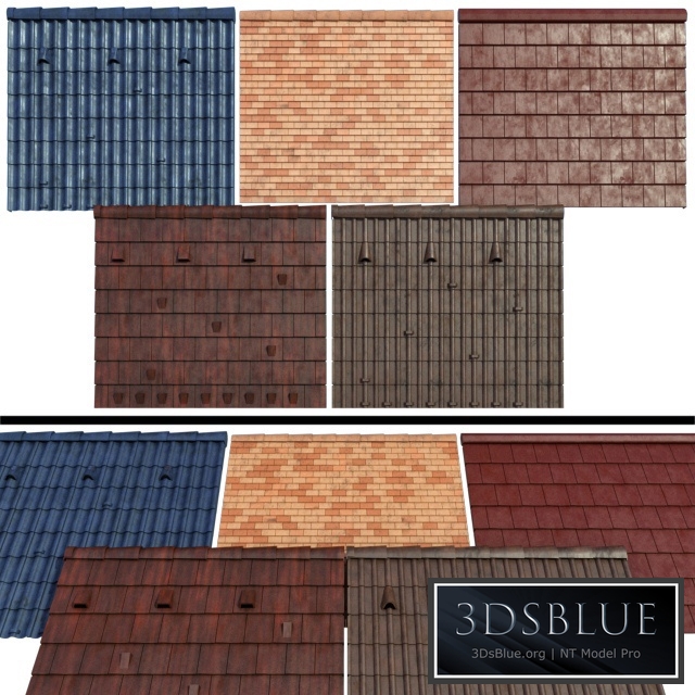 Metal tile and ceramic tile.12