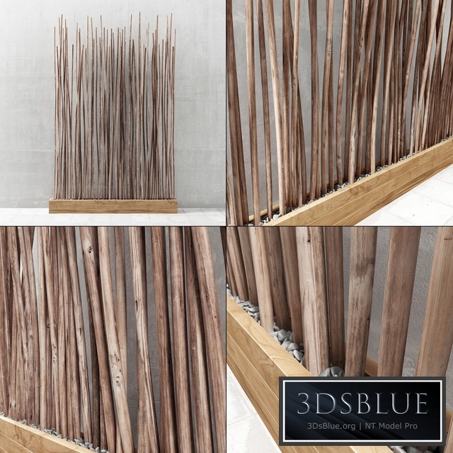 Decor branch pebble / Decor of the branches with pebbles