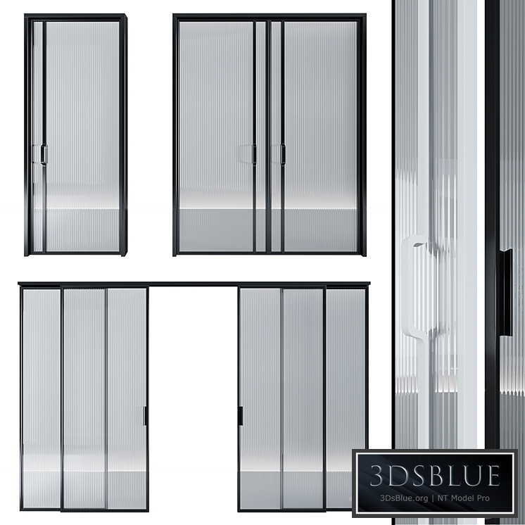 Glass door pocket and swing system