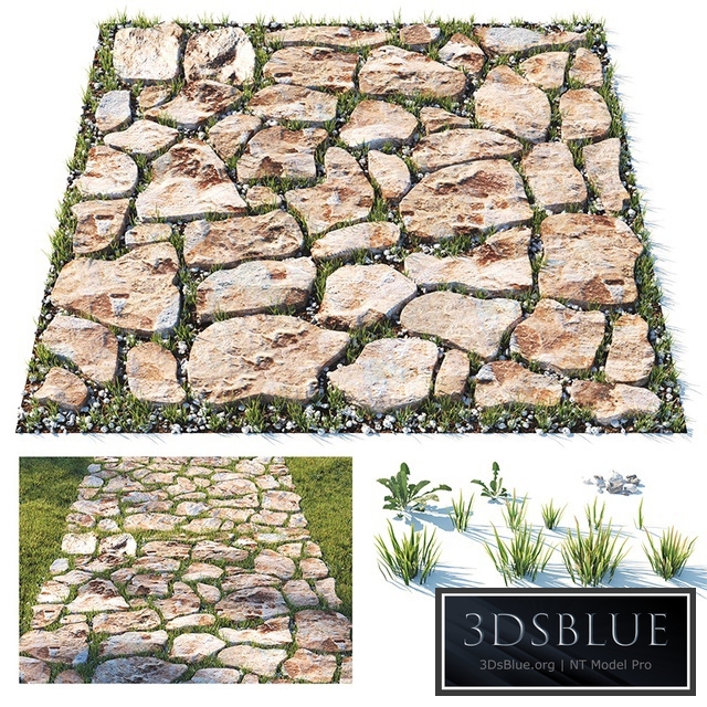 Decorative grass path