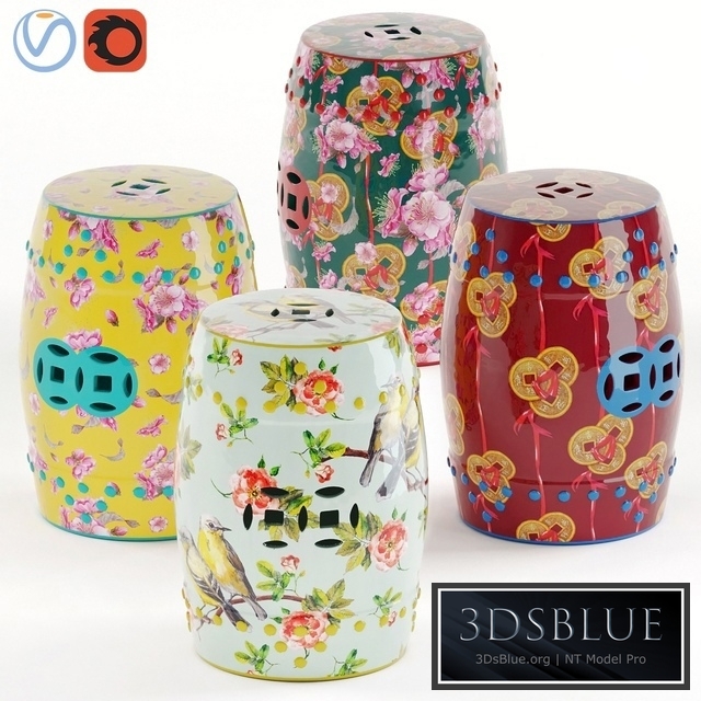 Chinese ceramic chairs