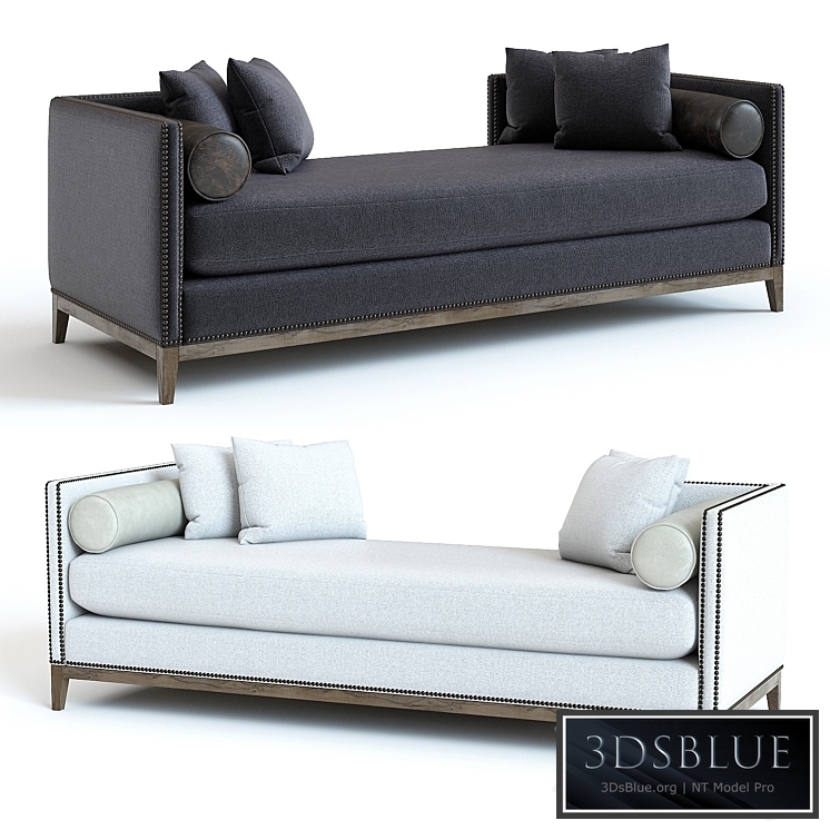 West Elm Nailhead Double Chaise