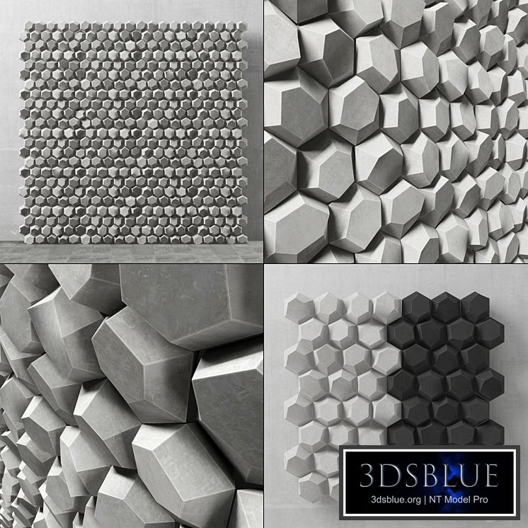 Panel decorative hexagon / Panel of hexagons