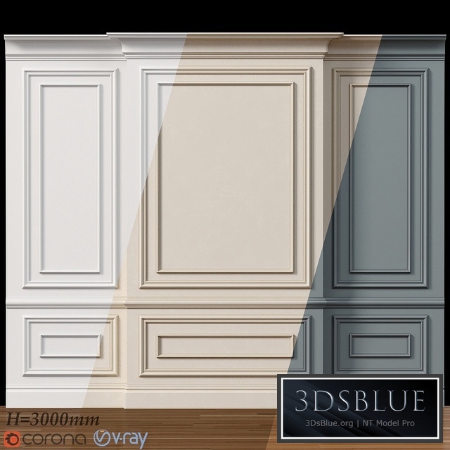 Wall molding 4. Boiserie classic panels