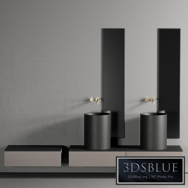 GALASSIA Core Countertop Ceramic Washbasin Set 1