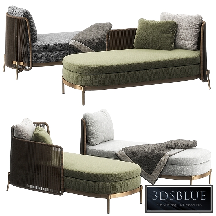 Tape Outdoor daybed by Minotti