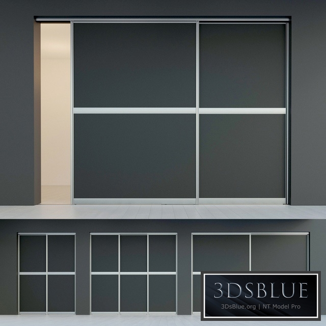 Sliding door. Partition. Closet. five