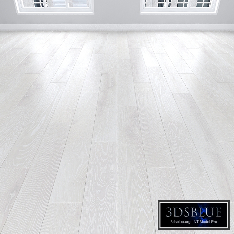 Parquet Oak white, 3 types: herringbone, linear, chevron.